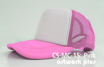 CAP SIMPLE- CS-MC-15,  Pink, หมวกตาข่าย, หมวกแก๊ปตาข่าย, หมวกแก๊ปสำเร็จรูป, หมวกแก๊ปพร้อมส่ง, หมวกแก๊ปราคาโรงงาน, หมวกตาข่ายสีชมพู
